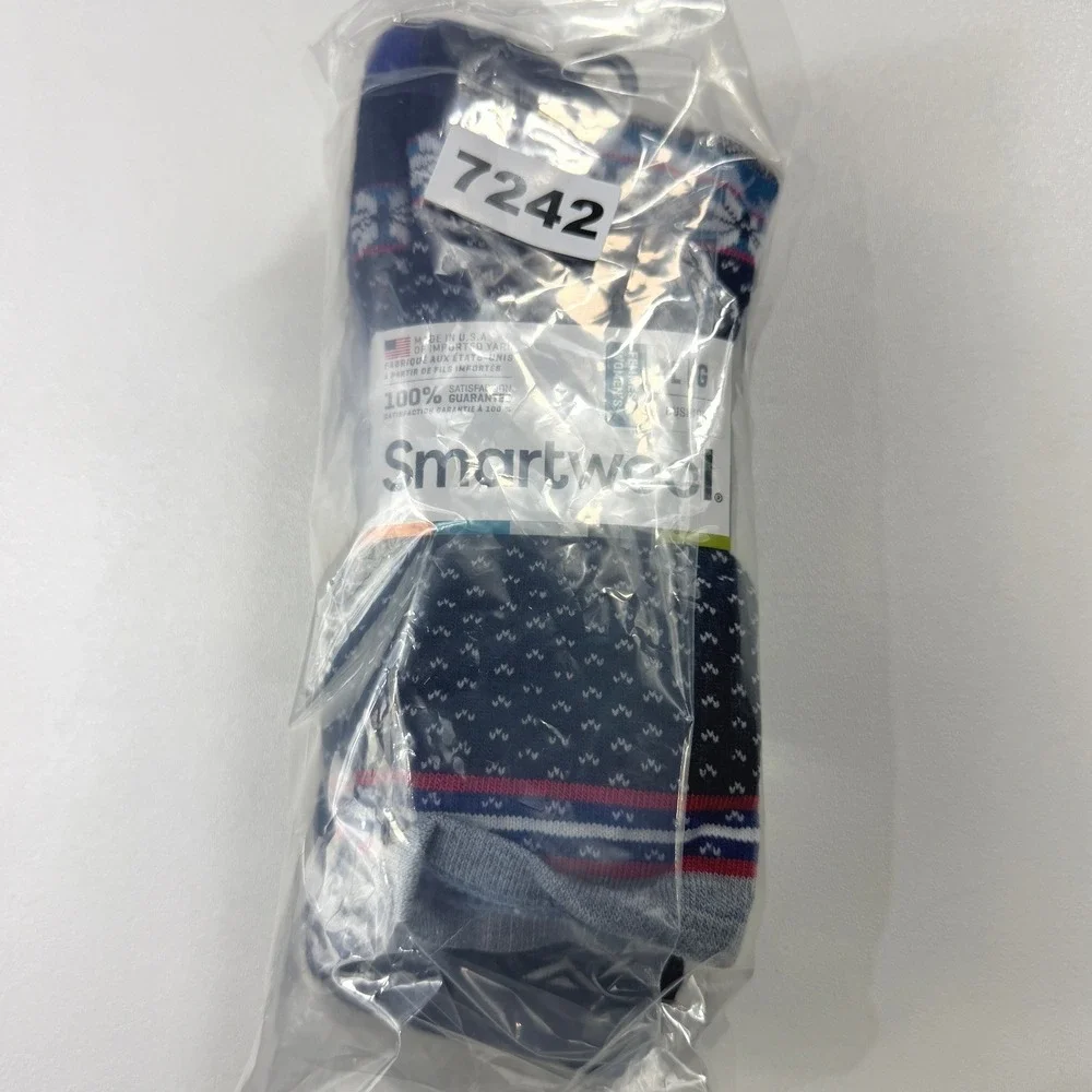 Smartwool Womens L Merino Wool Socks Ripple Creek Cozy Cabin Crew Cushion LOT 3